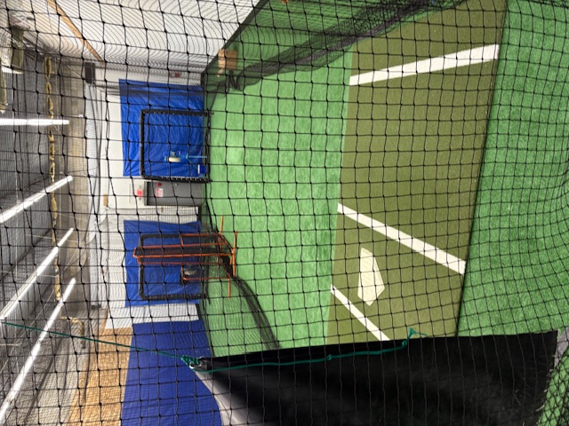Indoor batting cage